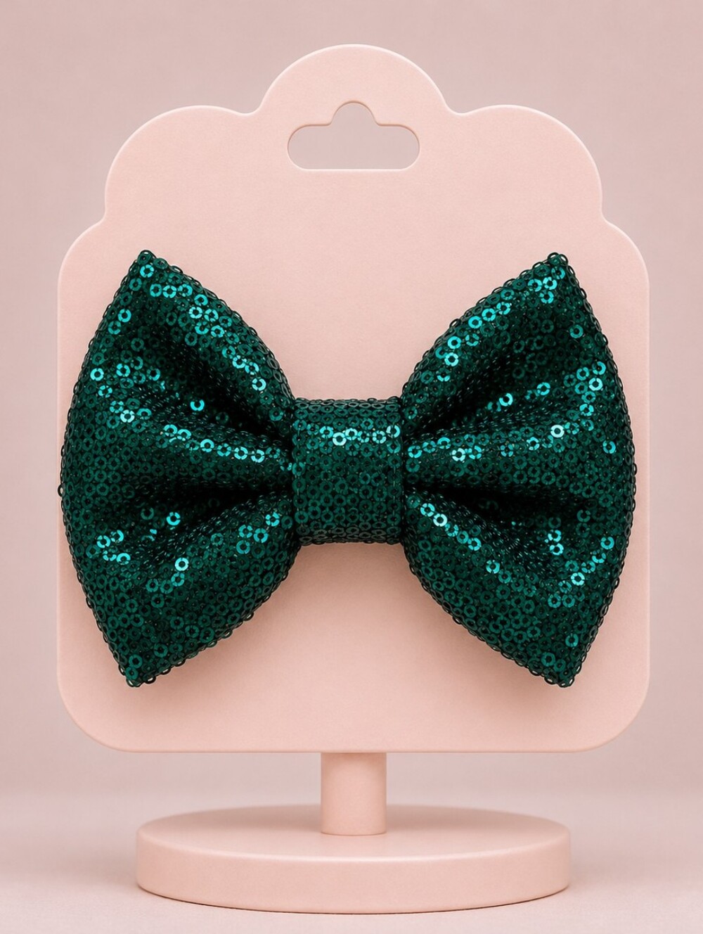 Handmade Bow Sparkling Teal Sequin Bow For Special Occasions 🎀✨
